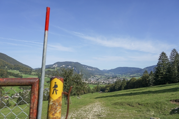 Über steile Stufen der Gorges de Perrefitte