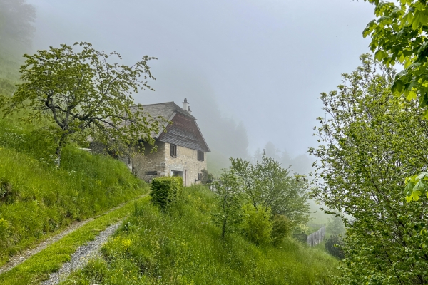 Le château de Chillon par les hauts