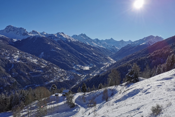 Jeux d’ombres dans le Val d’Anniviers