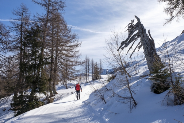 Die Schneeinsel oberhalb von Airolo