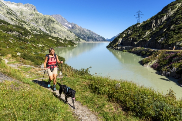 Entre agitation et calme au col du Grimsel