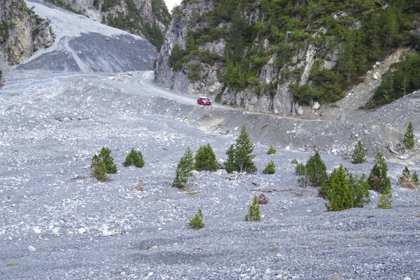 Dégâts dus aux intempéries dans le Val S-charl