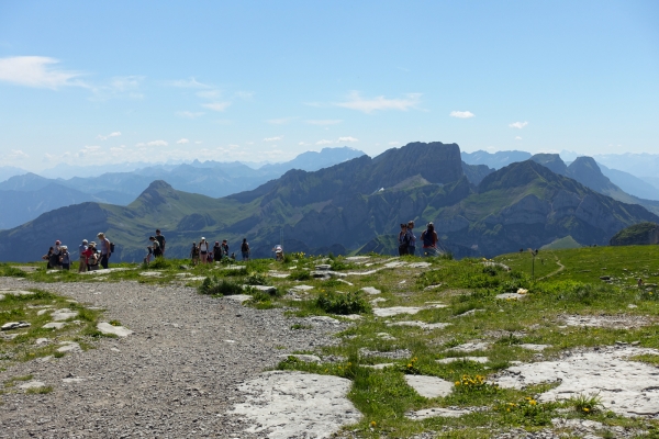 Paysage karstique jusqu’au Chäserrugg