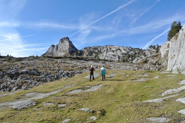 Zwei Gipfel oberhalb Leysin