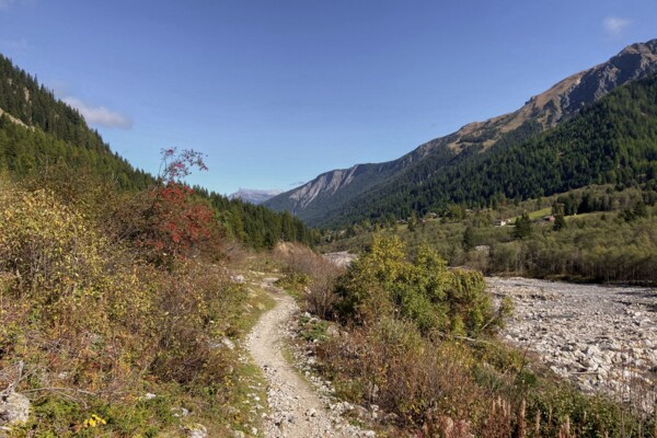 Über eine Moräne im Val Ferret