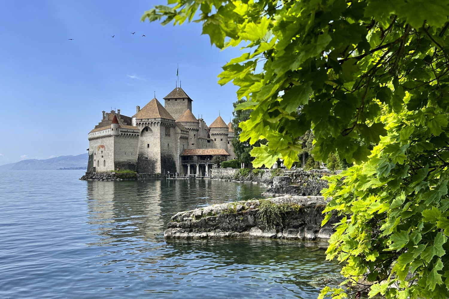 Une récompense bien méritée attend les randonneuses et randonneurs à la fin de l’excursion: le château de Chillon. Photo: Pascal Bourquin