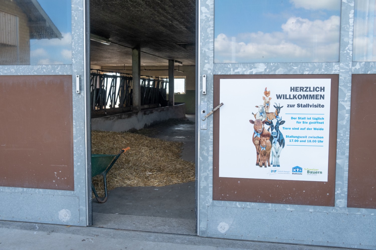 Auf Bärüti ist der Blick in den Stall erlaubt. Bild: Markus Ruff