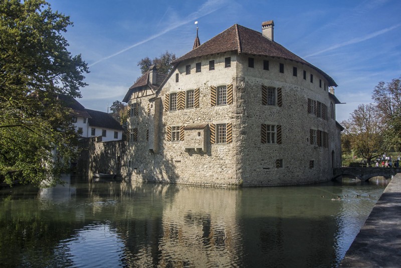 Le château d'Hallwyl, à l'extrémité septentrionale du lac. 
Photo: Thomas Gloor