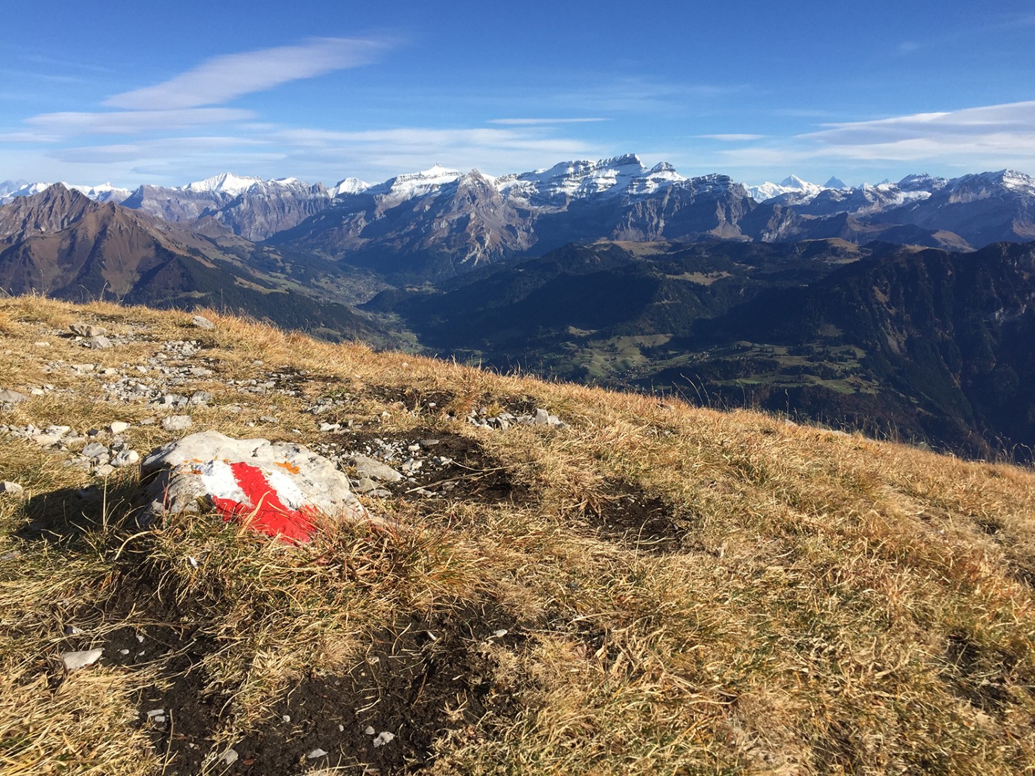 Zwei Gipfel oberhalb Leysin