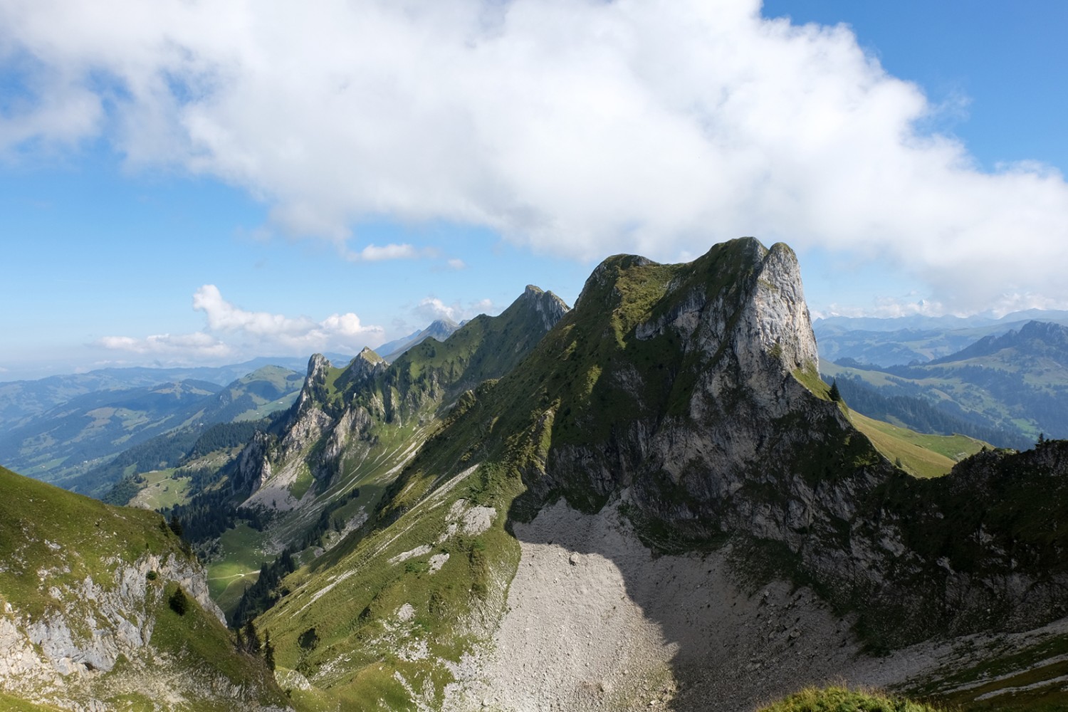 Die Freiburger Voralpen sind sehr ursprünglich, die Wege auf die Gipfel sind steil. Bilder: Elsbeth Flüeler