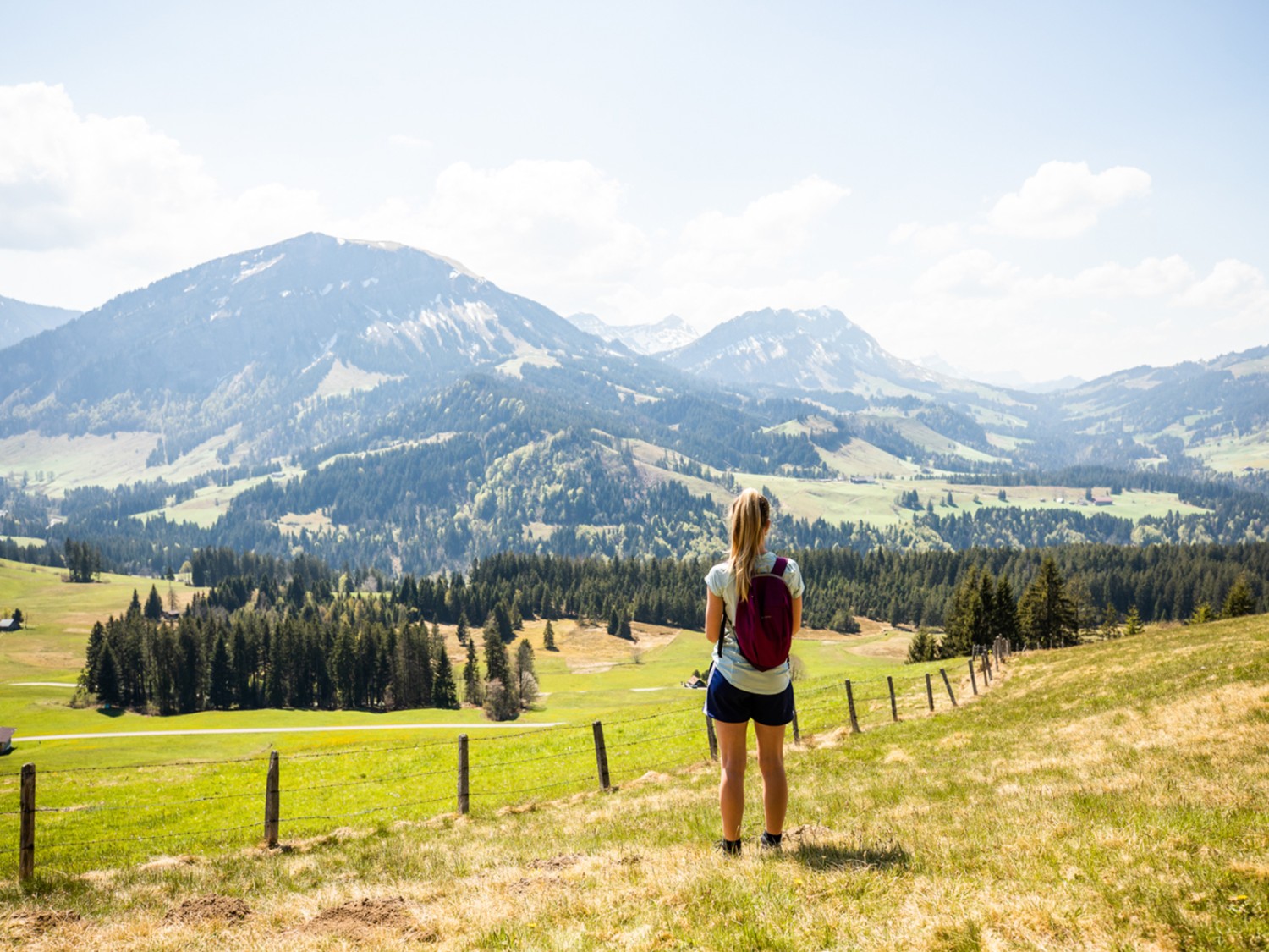 An klaren Tagen ist die Sicht unschlagbar. Bild: Wanderblondies