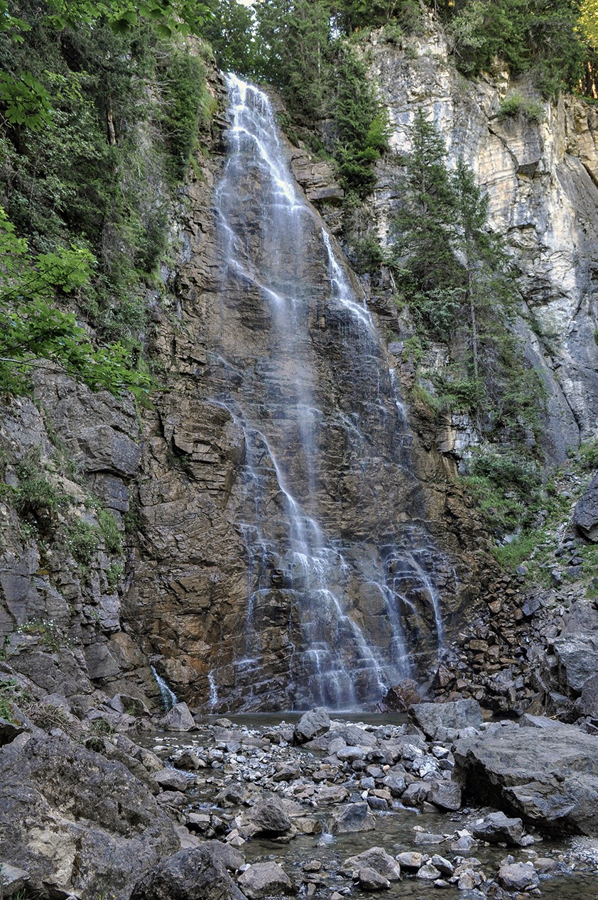 Der Wasserfall des Seeweidbachs.