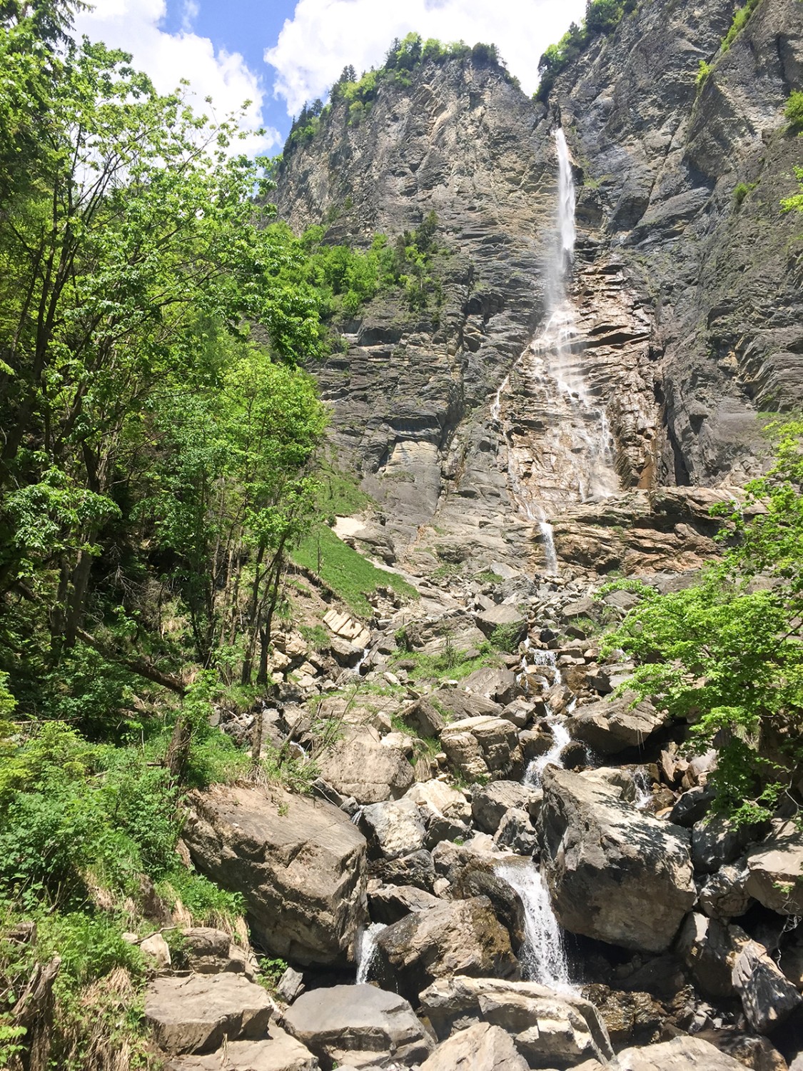 Der Wasserfall am Milibach.