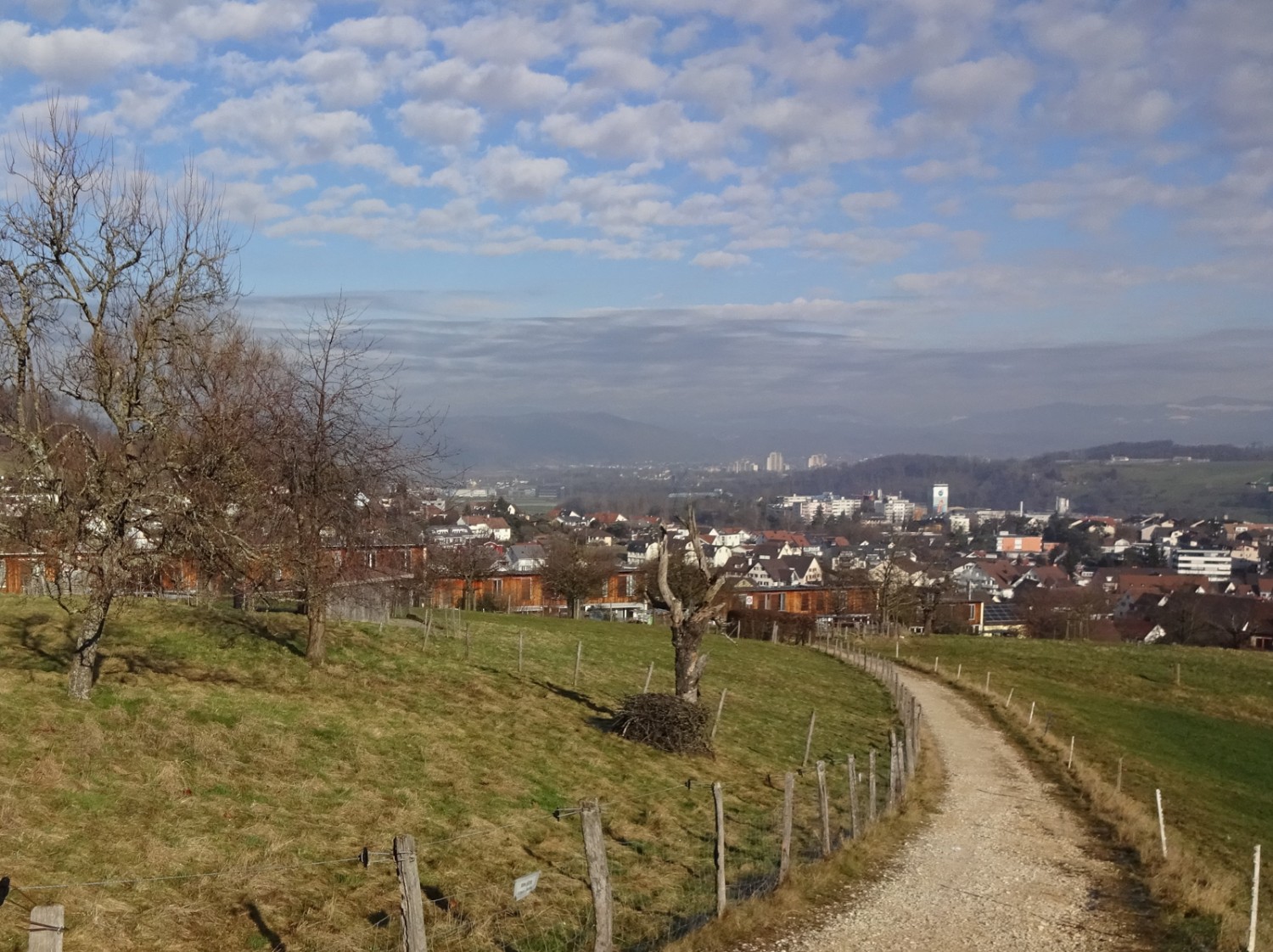 Blick auf Frenkendorf, Ausgangspunkt der Wanderung. Bild: Miroslaw Halaba