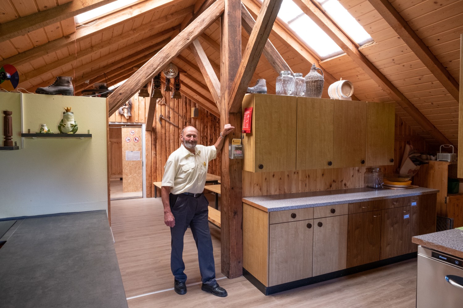 Le père, Franz Lustenberger, a développé des offres touristiques à la ferme Bärüti. Photo: Markus Ruff