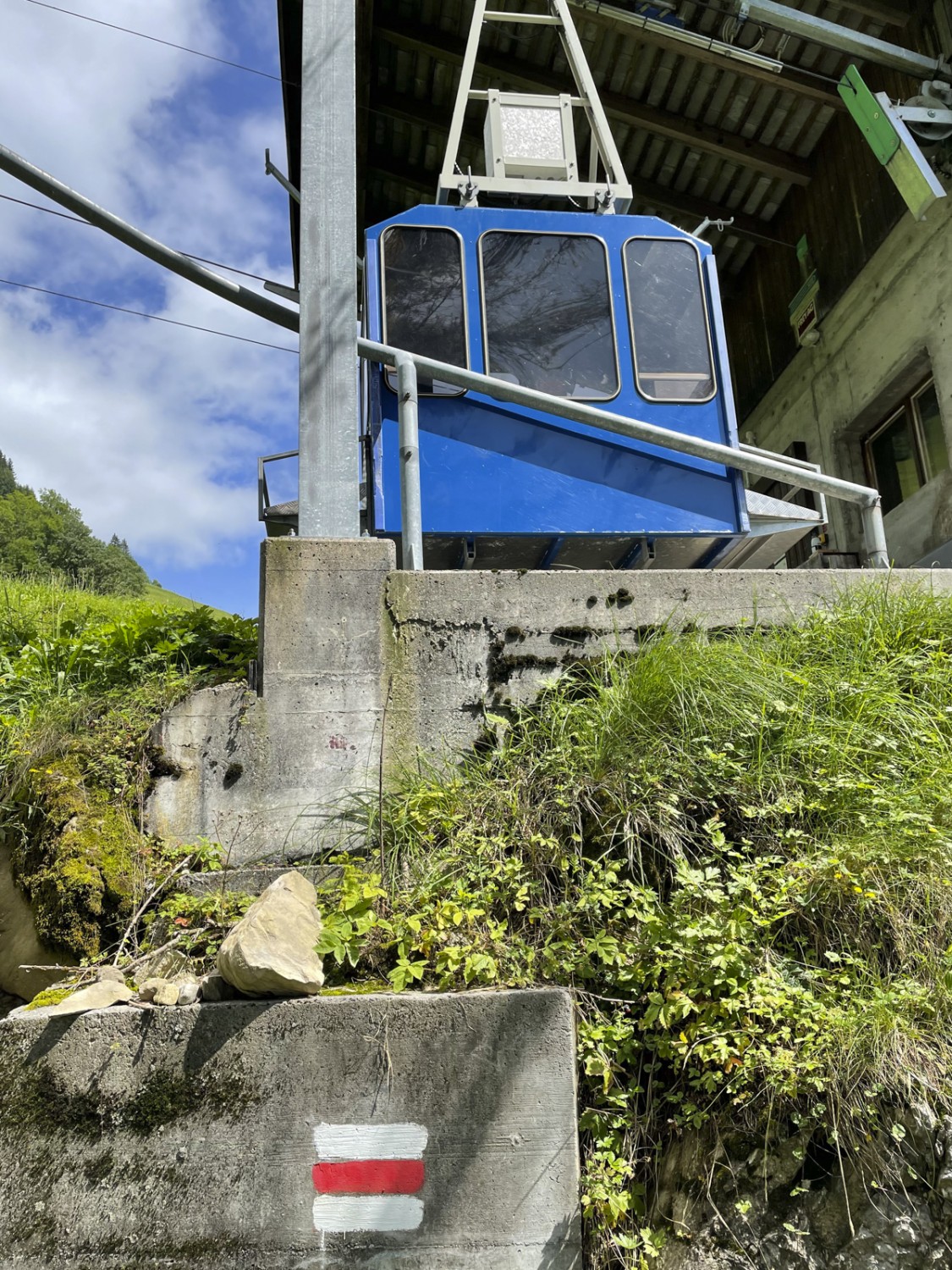 Das Bähnli von Hinterdiegisbalm auf die Oberalp. Bild: Rémy Kappeler
