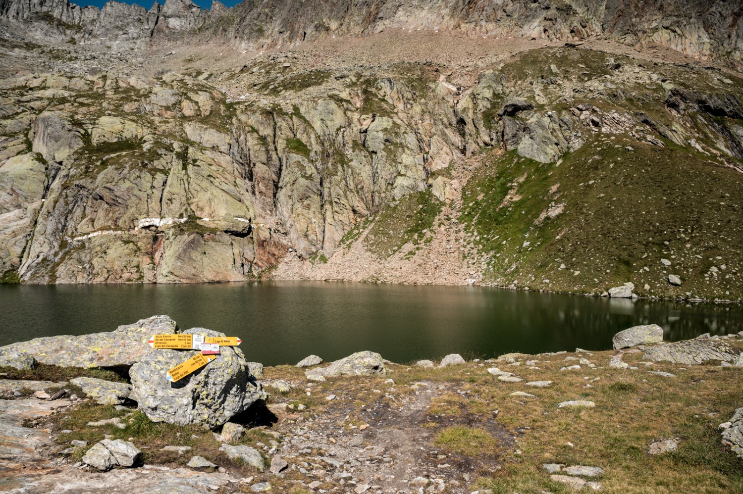 Il bivio al Lago dei Matörgn. Immagine: Jon Guler