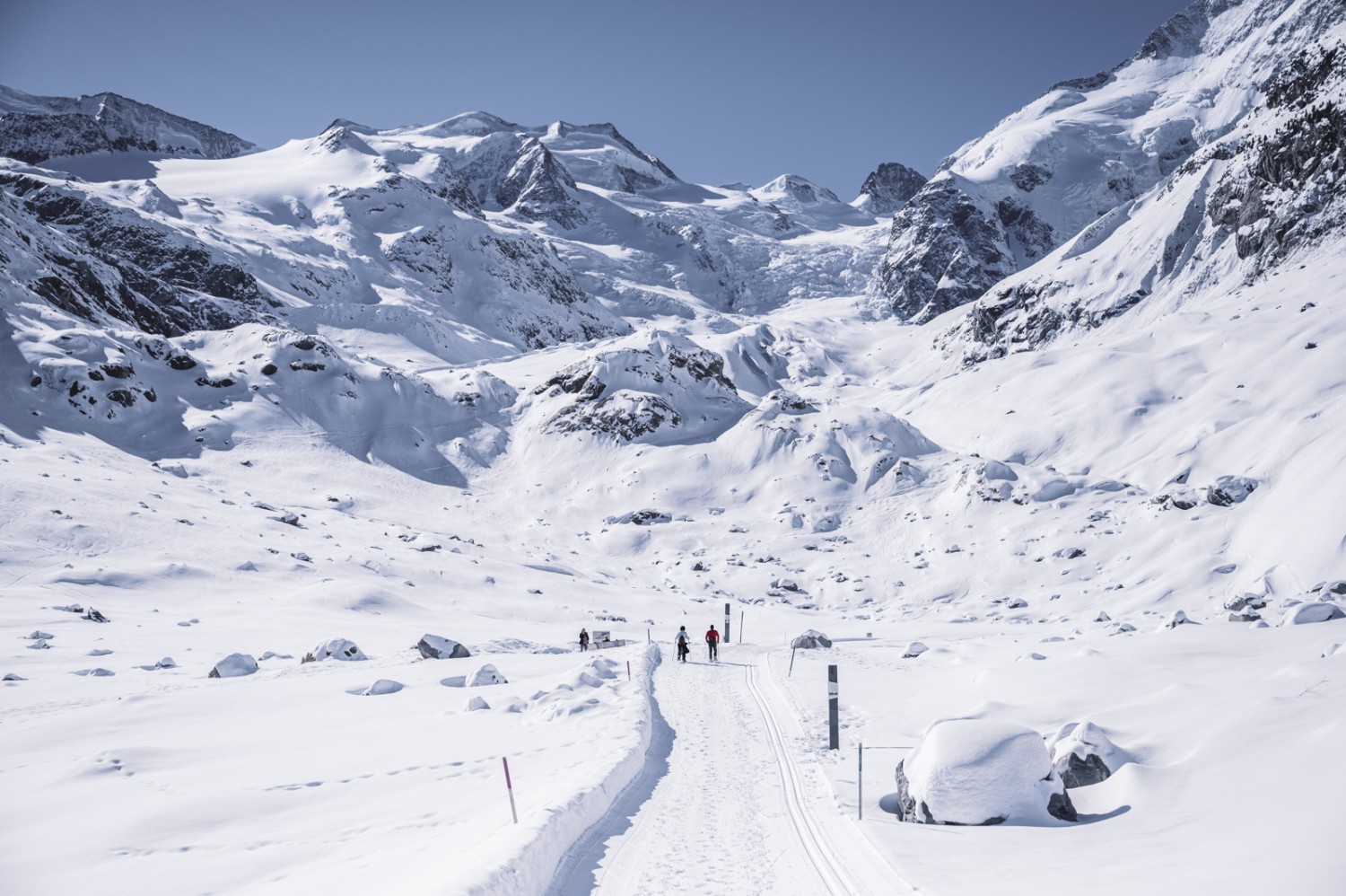 Beste Bedingungen für eine Winterwanderung. Bild: Jon Guler