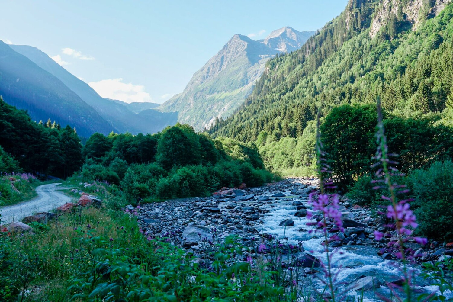 Die Wanderung folgt dem Rein da Sumvitg talaufwärts.