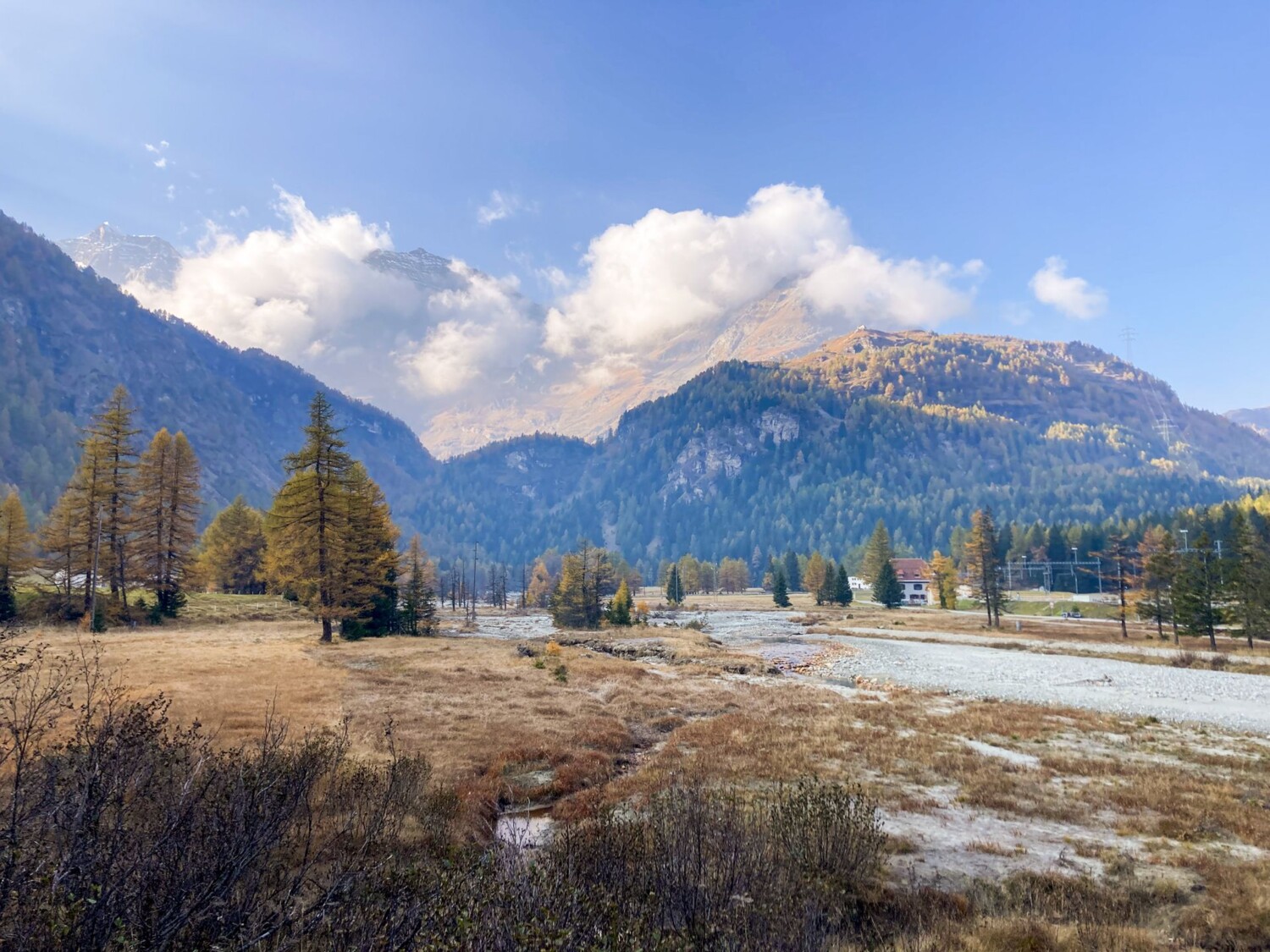 Le lit du ruisseau Aqua da Palü à Cavaglia