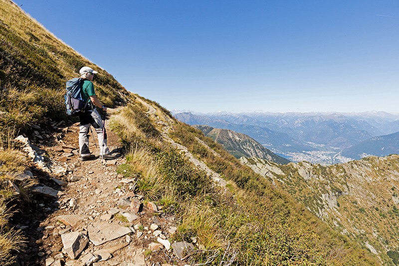 Aussicht von Beginn weg: Aufstieg zum Monte Tamaro. Bilder: Daniel Fleuti