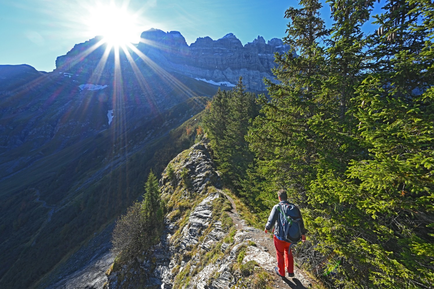 Vue impressionnante sur les Dents du Midi. Photo: natur-welten.ch