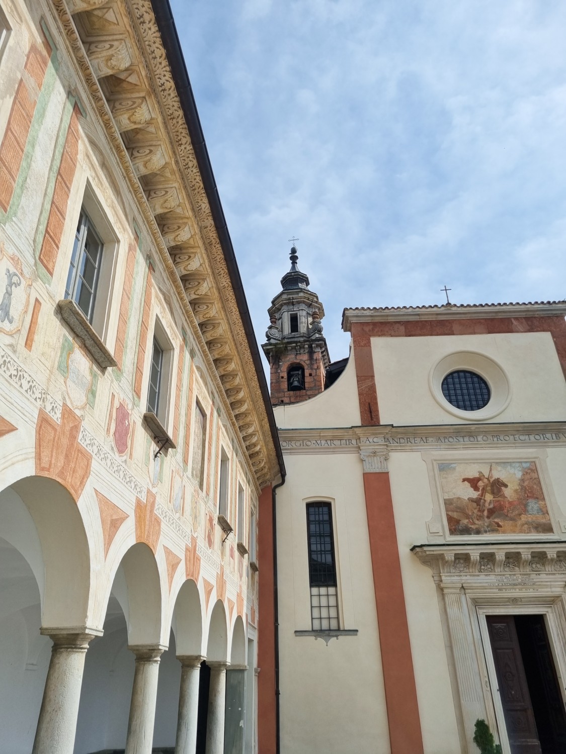 La Chiesa di San Giorgio all’entrata del paese di Carona. Foto: Nathalie Stöckli