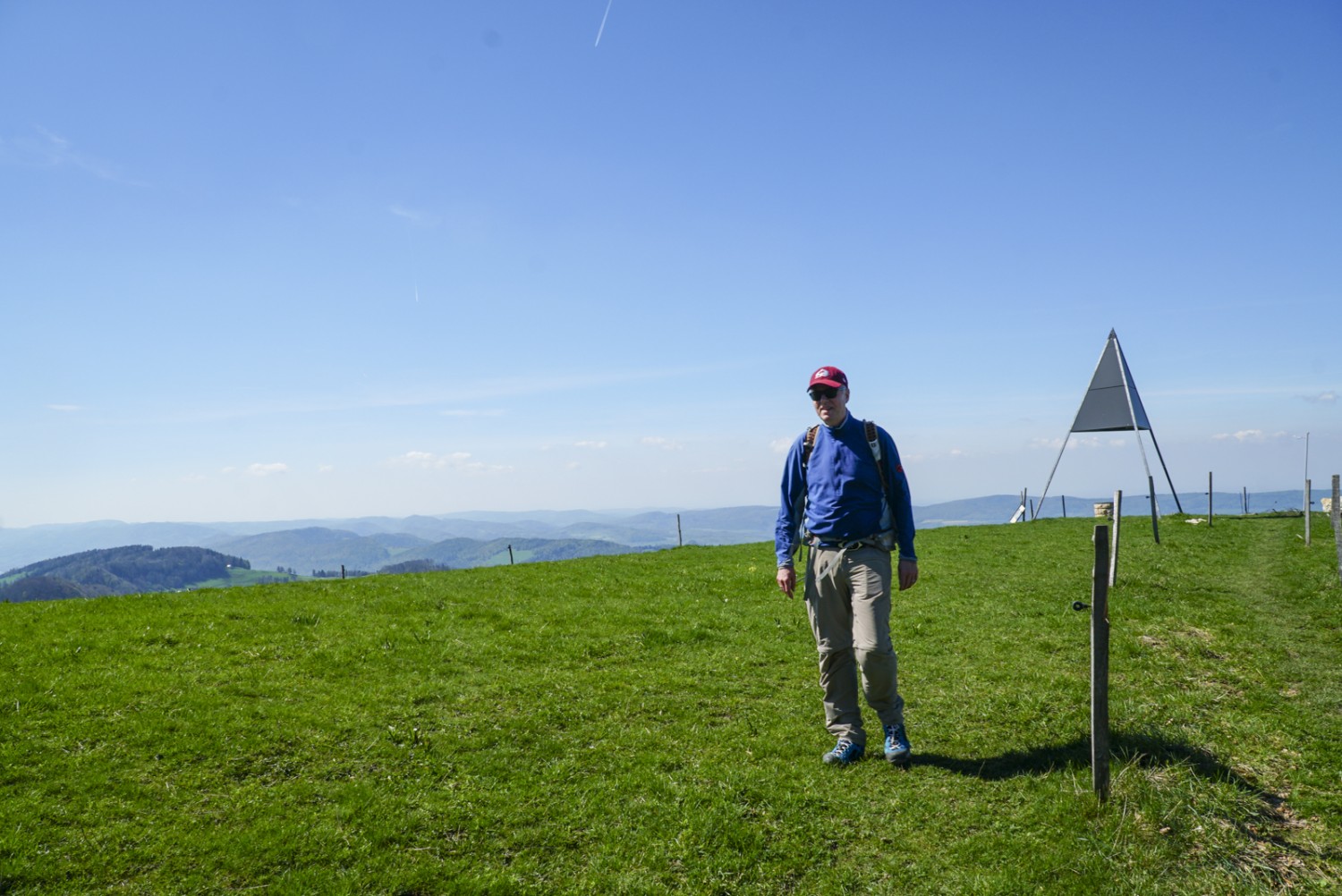 Nouvelle perspective: de la Hohe Winde, par beau temps, il est possible de voir jusqu’à Bâle. Photo : Mia Hofmann