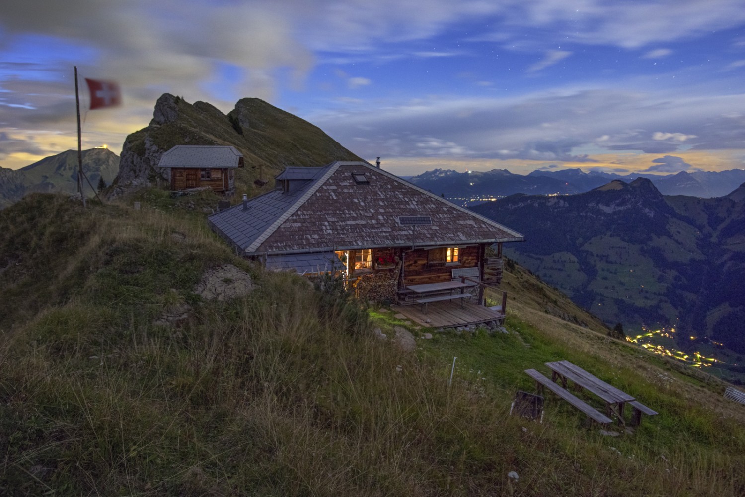 Le vent souffle à la Grathütte. Photo: natur-welten.ch