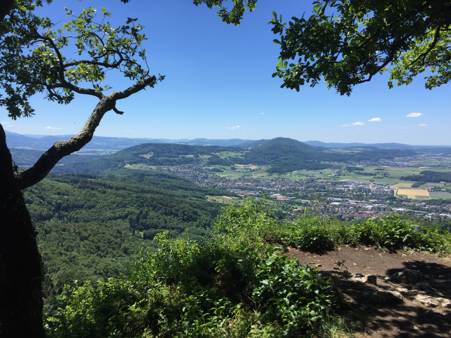 Vista da Schartenflue al Blauen.