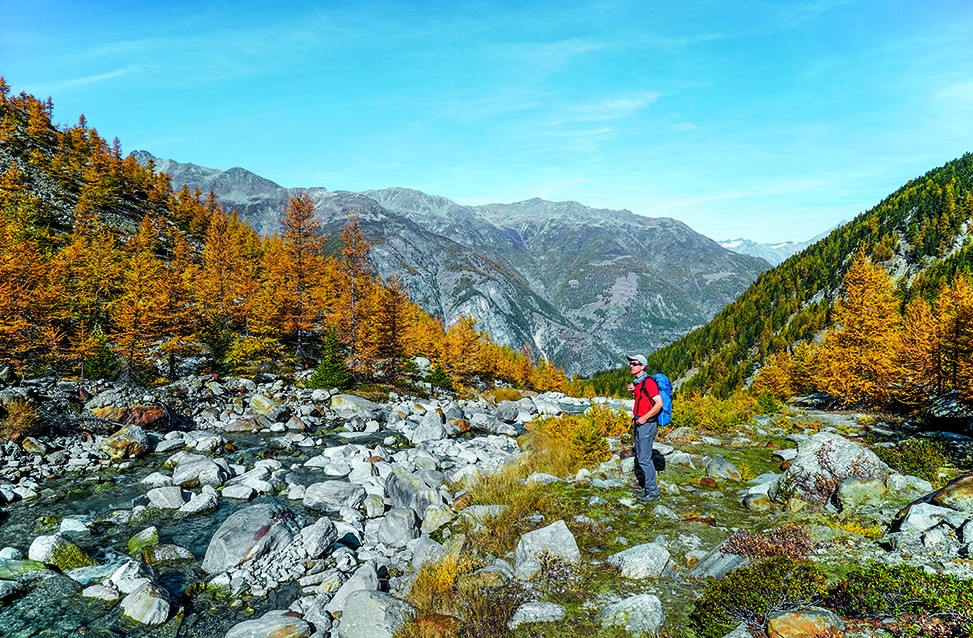 Herbstfarben im Aufstieg Richtung Gletschertor.
Bilder: Fredy Joss