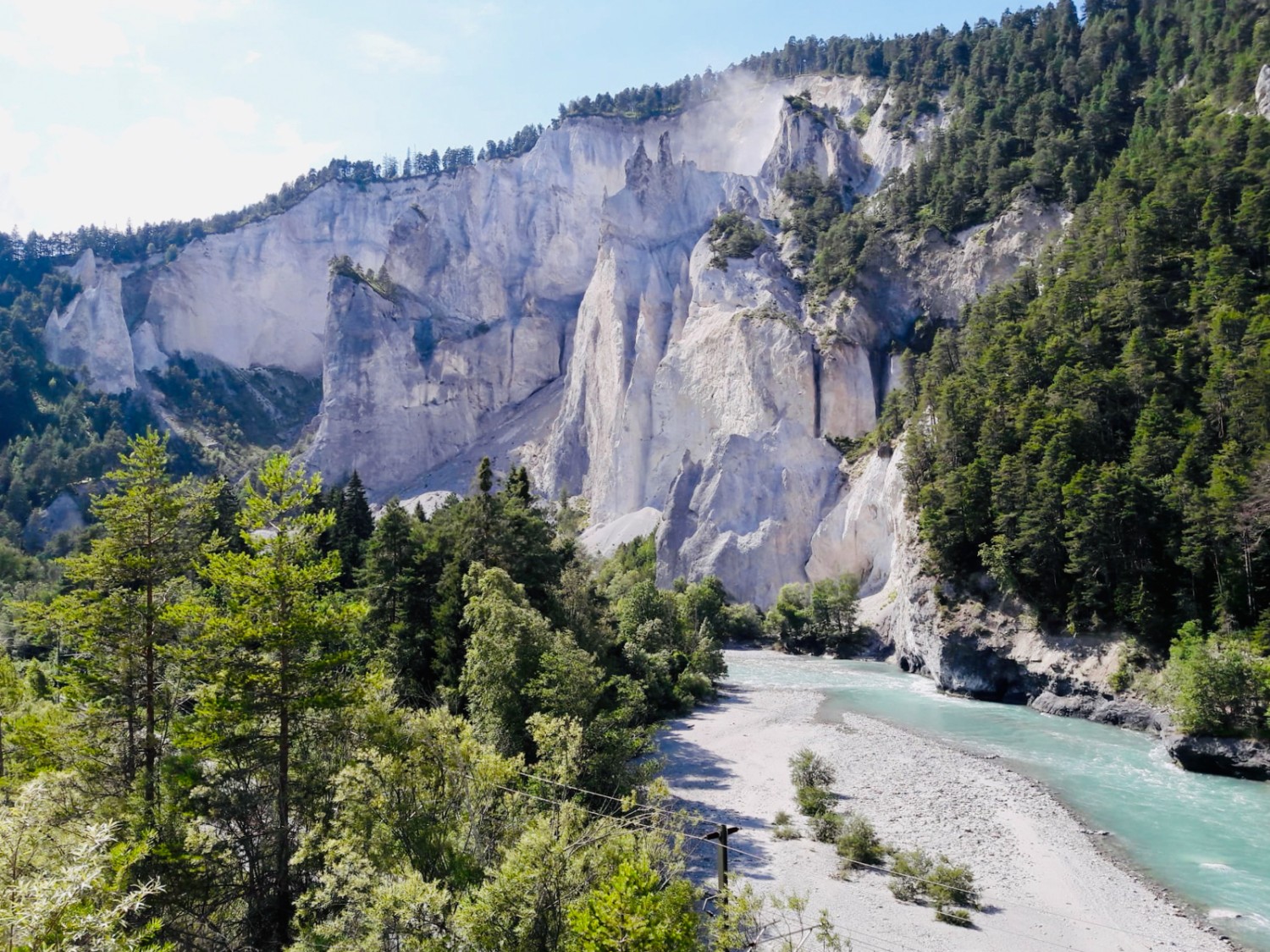 Des vues toujours impressionnantes. Ici, la Ruinaulta. Photo: Michael Roschi