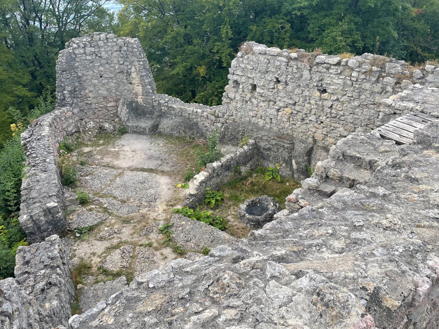 Die Mauern der Ruine Alt Wartburg bietet viele Möglichkeiten zum Klettern. Bild: Rémy Kappeler