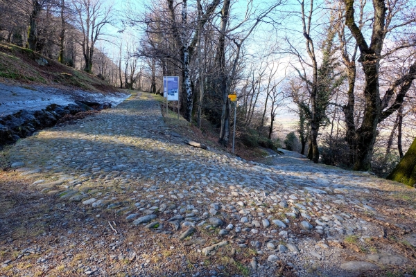 Über die Strada Romana am Monte Ceneri