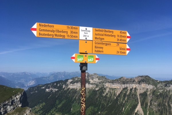 Gratwanderung vom Niederhorn nach Habkern