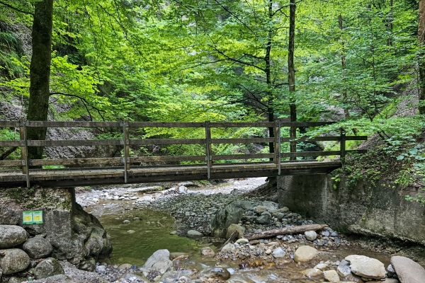 Durch die kühle Cholereschlucht