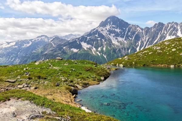 Aussichtsreiche Wanderung zum kristallklaren Wannisbortsee