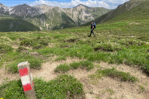 Unterwegs zum wilden Schnittlauch in Samnaun