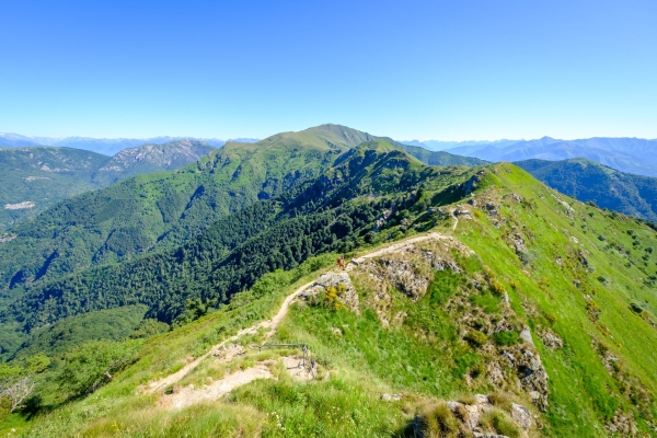 Kastanienselven und ein Grat im Malcantone