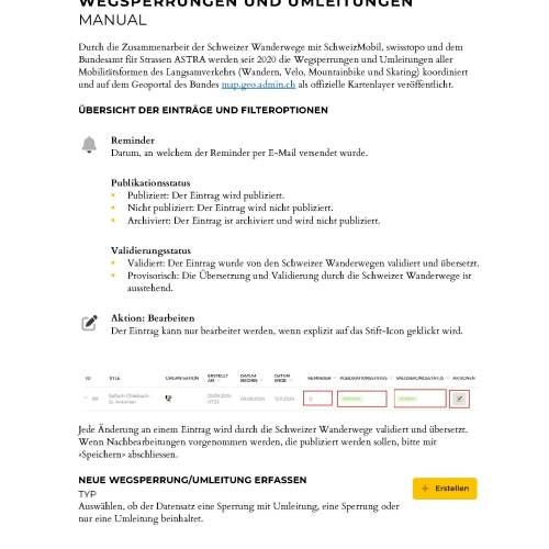 CMS Manual chemins fermés