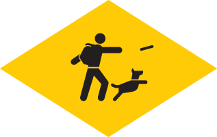 Losange «Ami des chiens»