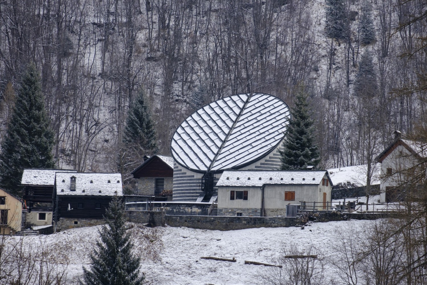 A Mogno, une visite de l’église de Mario Botta vaut le détour. Photo: Iris Kürschner