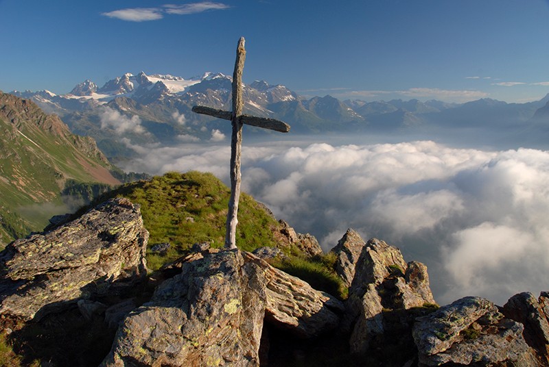 Nur für geübte Bergwanderer, der Col dal Solcun.    Bild: Barbara Steinmann