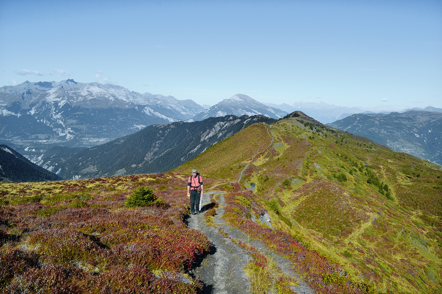 Auf dem Gipfelrücken des Tguma.Bilder: Sabine Joss