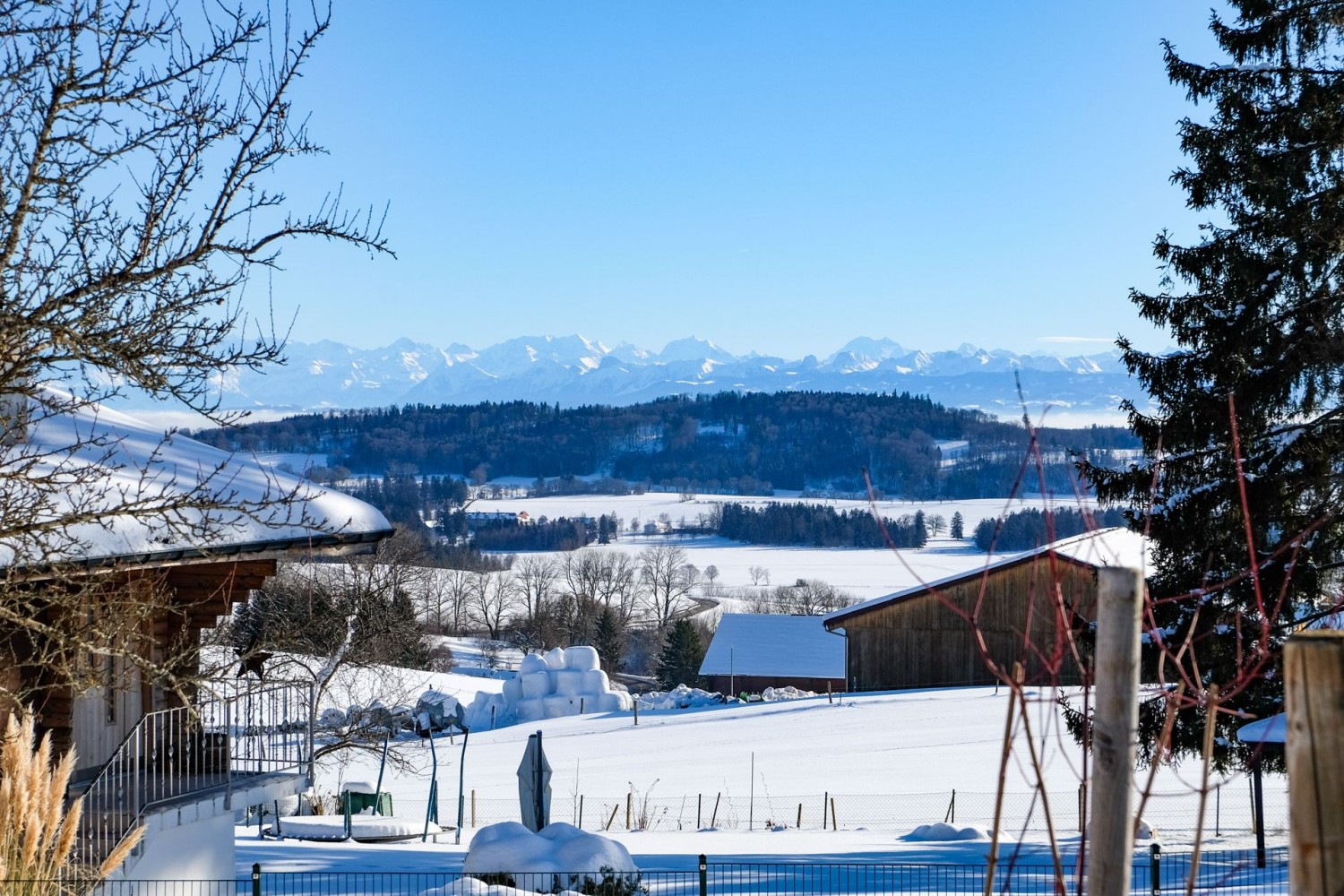 Vivre ici, à Nods, face à une telle vue sur les Alpes, est un vrai privilège.