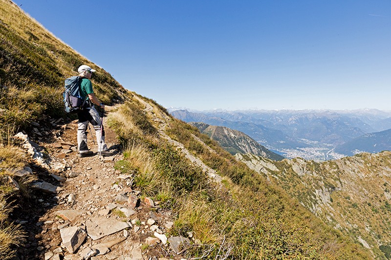 Aussicht von Beginn weg: Aufstieg zum Monte Tamaro. Bilder: Daniel Fleuti