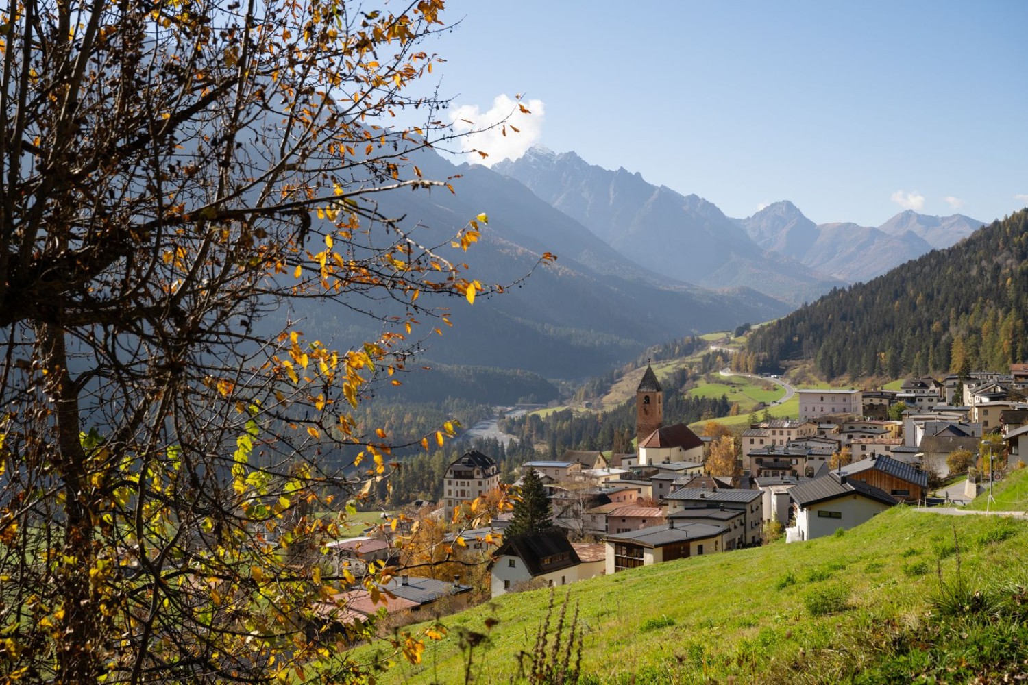 Le village de Ramosch est niché à 1233 mètres d’altitude.