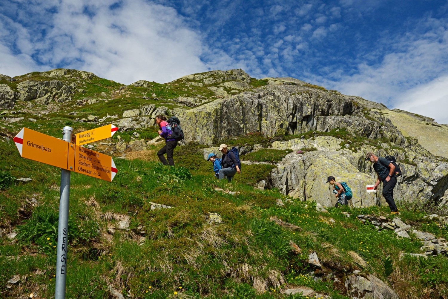 Vom Grimselpass geht es aufwärts …