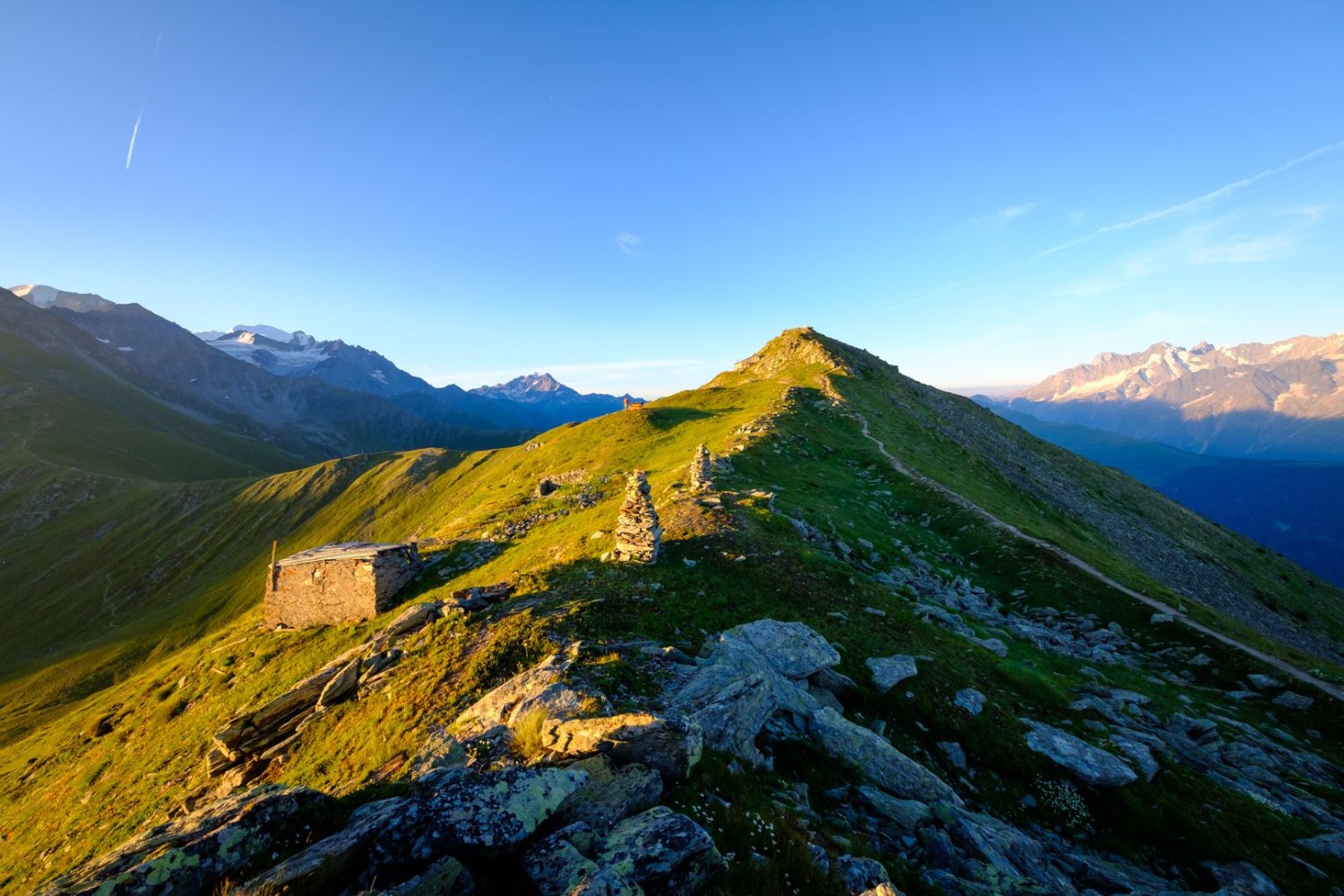 Morgenstimmung am Mont Brûlé.
