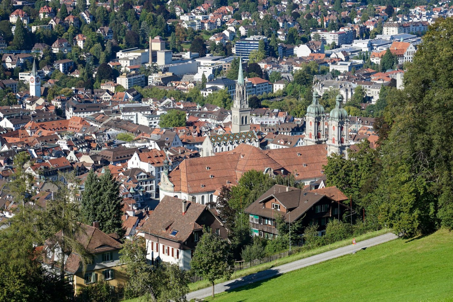 In St. Gallen endet die Wanderung.